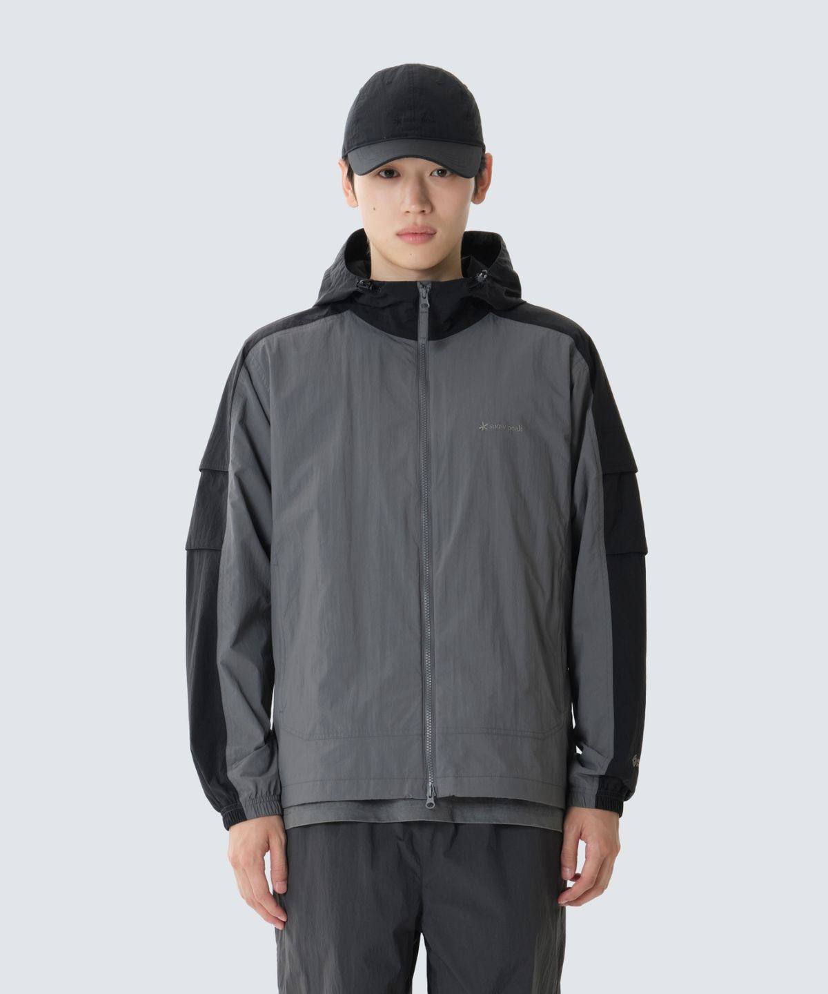 스노우피크 어패럴(SNOWPEAK APPAREL) 윈드스토퍼 컬러블럭 자켓 (S26FMPJK10) Black