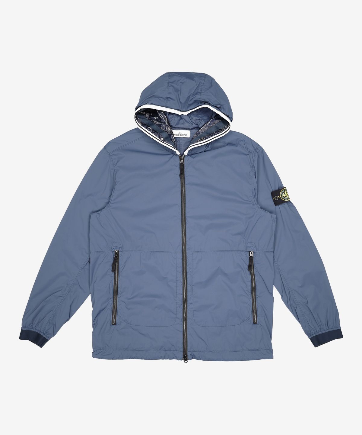 스톤아일랜드(STONE ISLAND) 스킨 터치 나일론 후드 재킷 761541131 V0029 BLACK XL