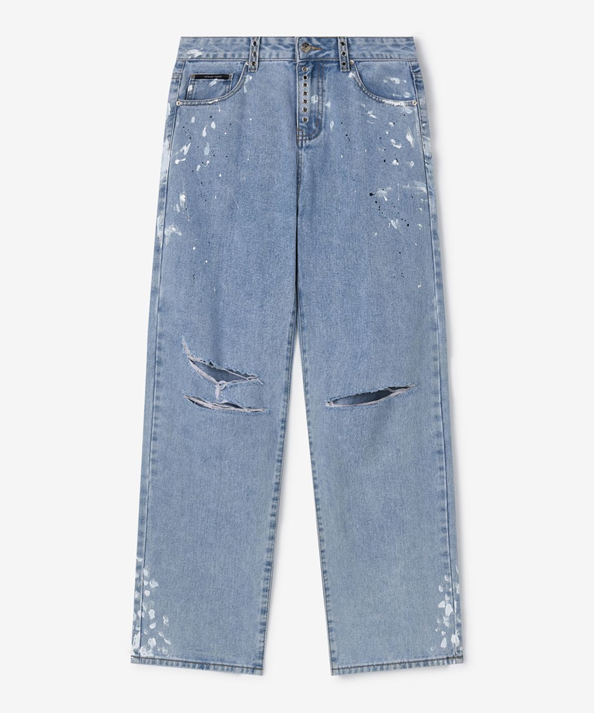 스트라이크(STRIKE) Atelier Painted Eyelet Straight Jeans