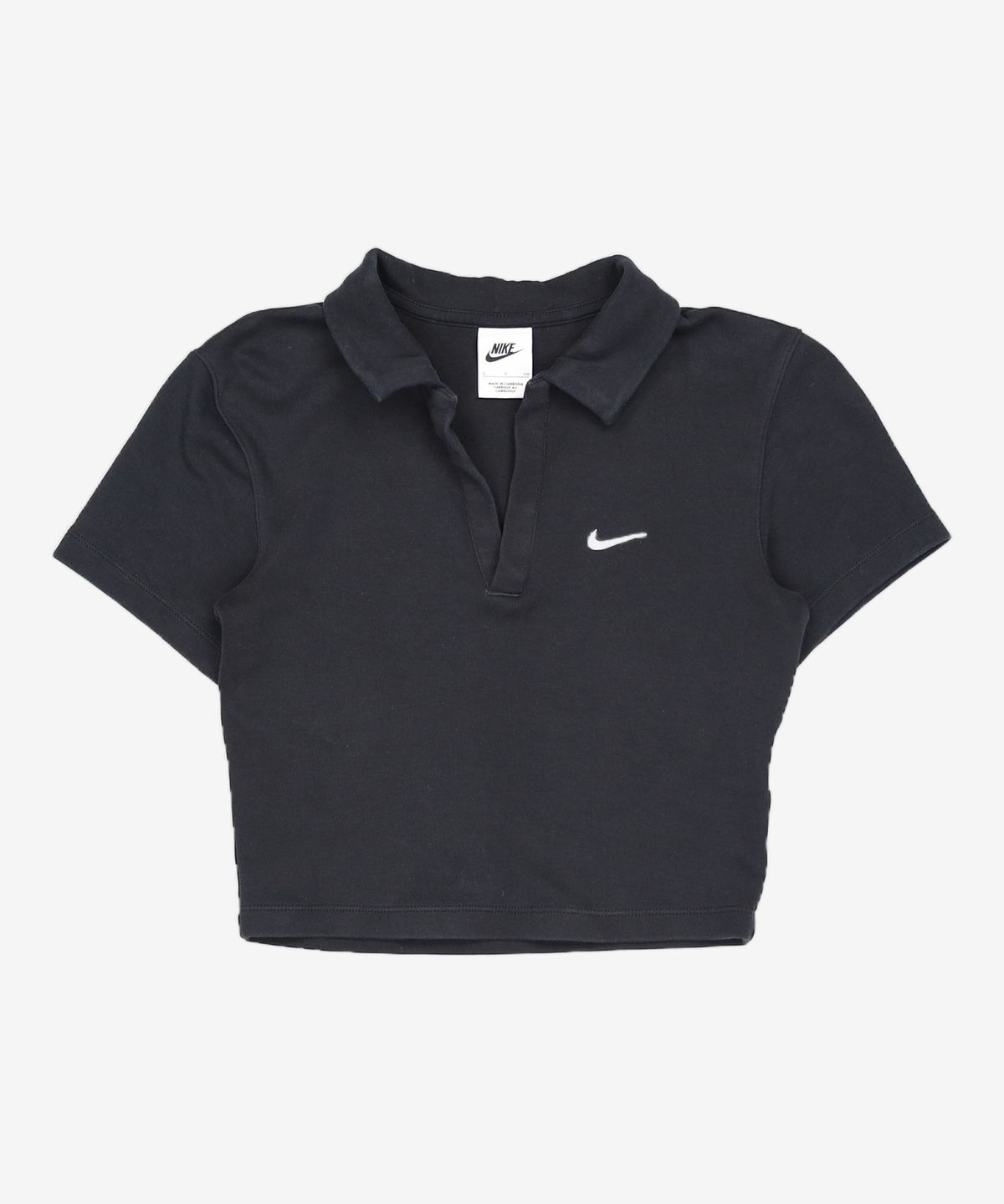 나이키(NIKE) 스포츠웨어 에센셜 반소매 폴로 탑 W - 블랙:화이트 / DV7885-010 S