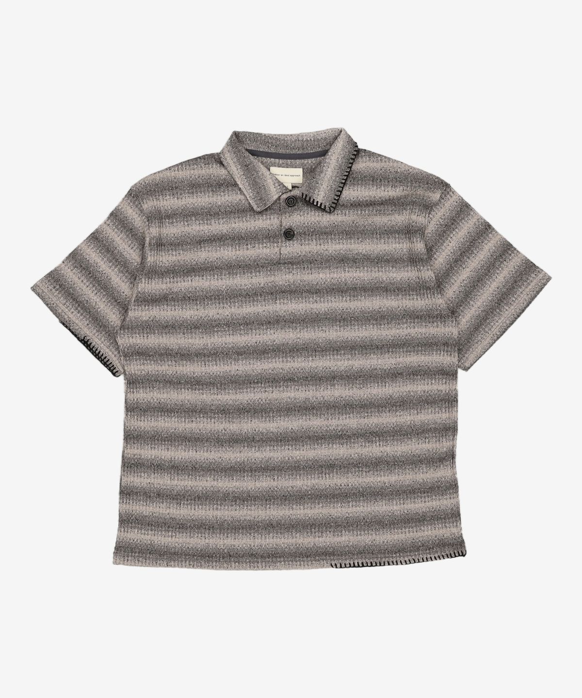 엔도어(ENDOOR) Edge Crochet 1/2 Polo Shirt (beige) 2