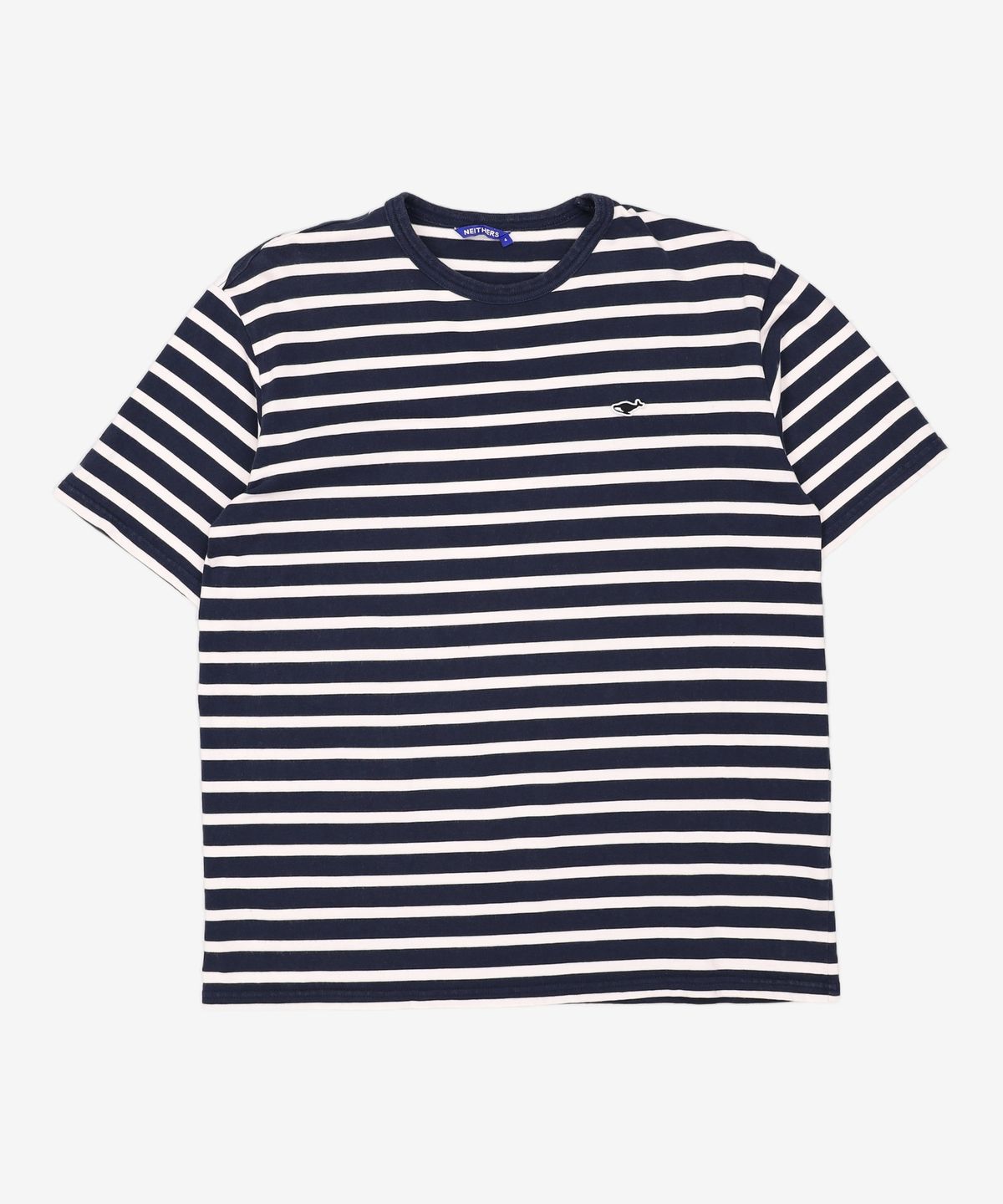 네이더스(NEITHERS) BASIC STRIPE S/S T-SHIRT (CHARCOAL STRIPE) 4