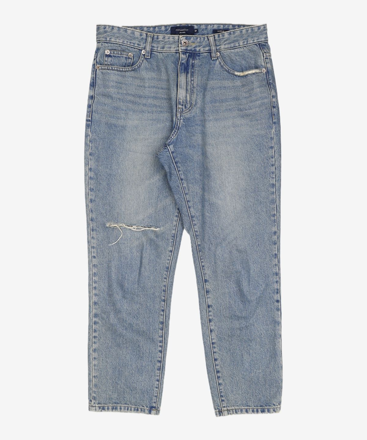 커스텀멜로우(CUSTOMELLOW) washing detaled tapered denim_CWPAA21581BUX 32