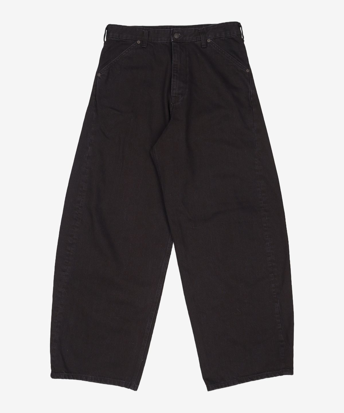 해칭룸(HATCHINGROOM) Wide Curve Jeans Jet Black 4