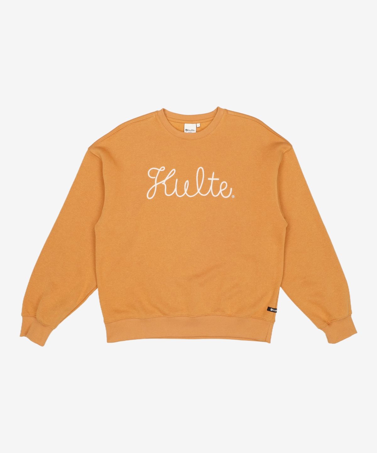 쿨트(KULTE) SCRIPT CHAIN EMB CREWNECK_ORANGE L