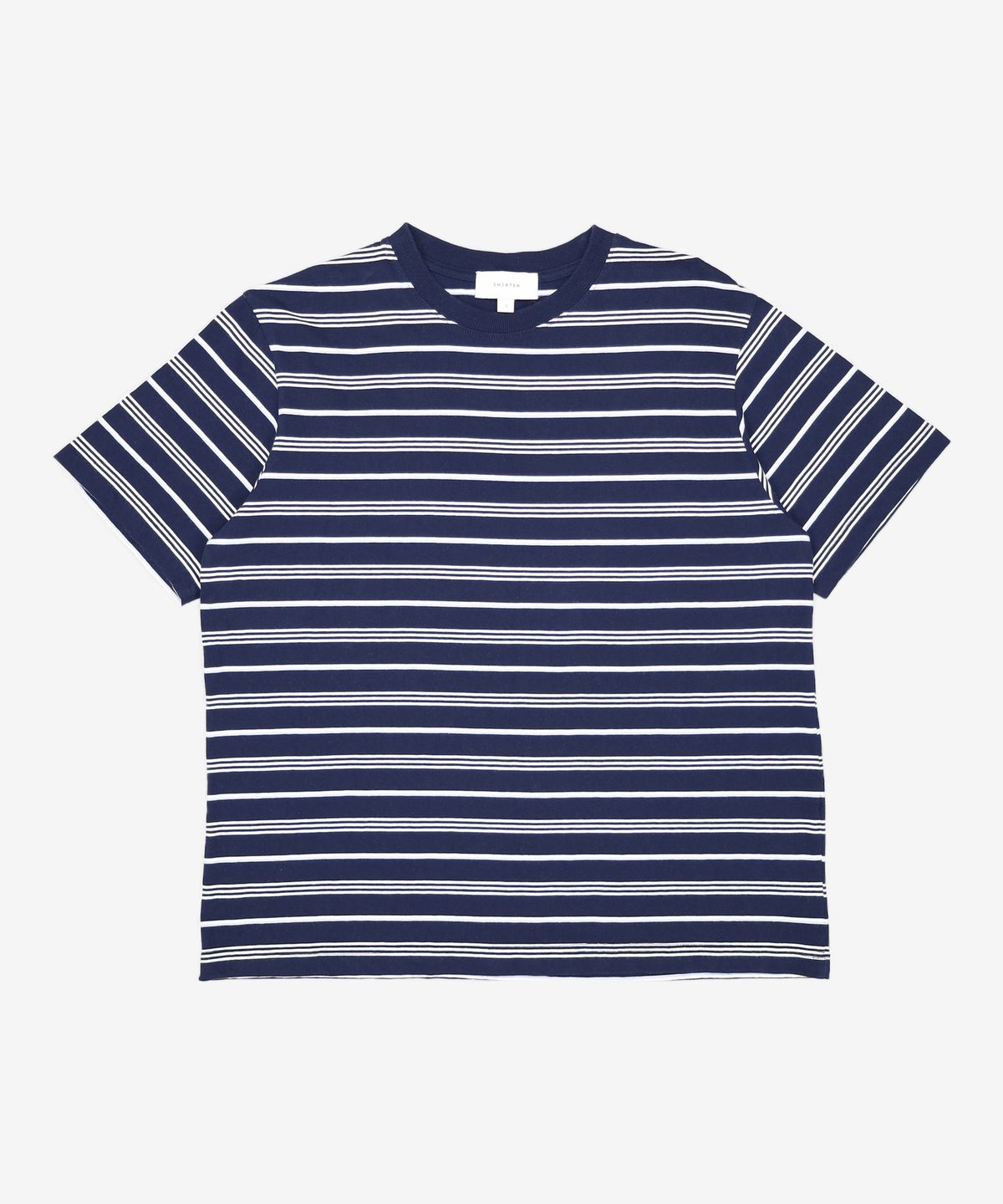 셔터(SHIRTER) FINE STRIPE T-SHIRT (STRIPE GREY) S