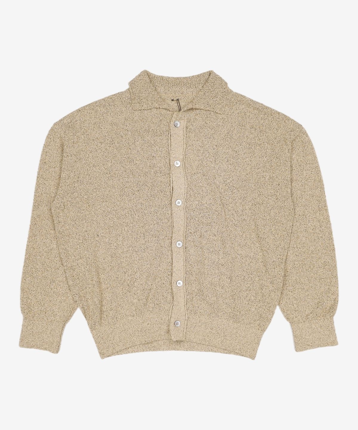 유스(YOUTH) Knit Collar Cardigan - Sand Brown M