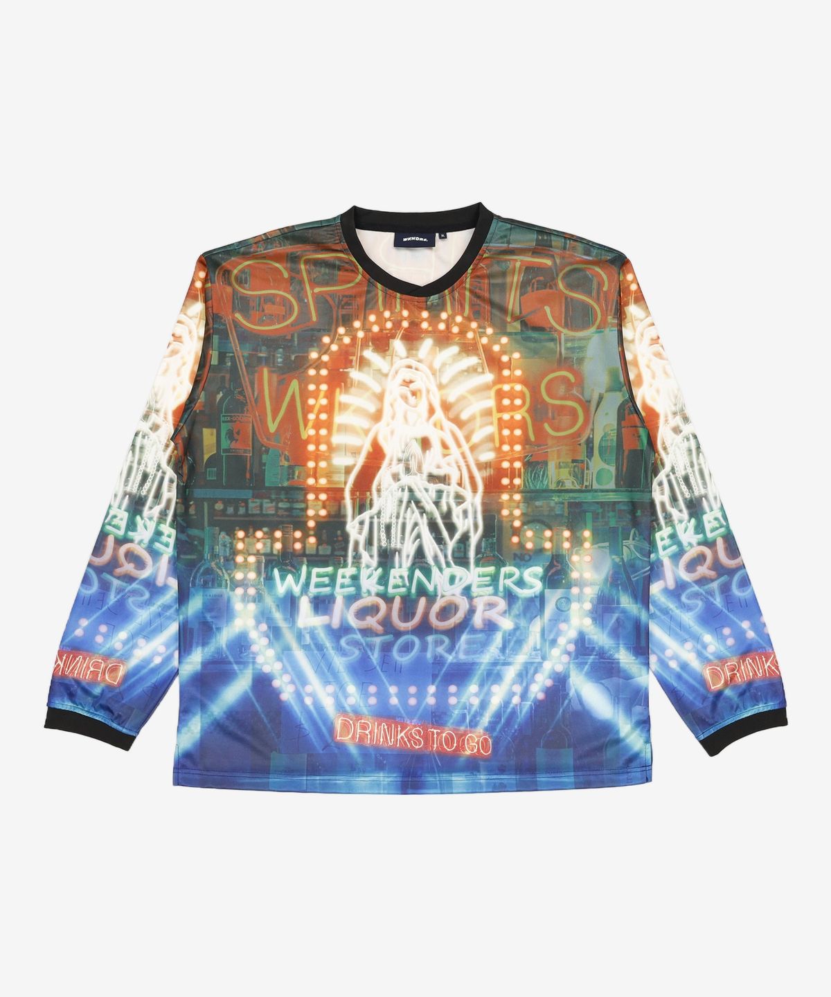 위캔더스(WKNDRS) NEON SIGN JERSEY (RED) XL
