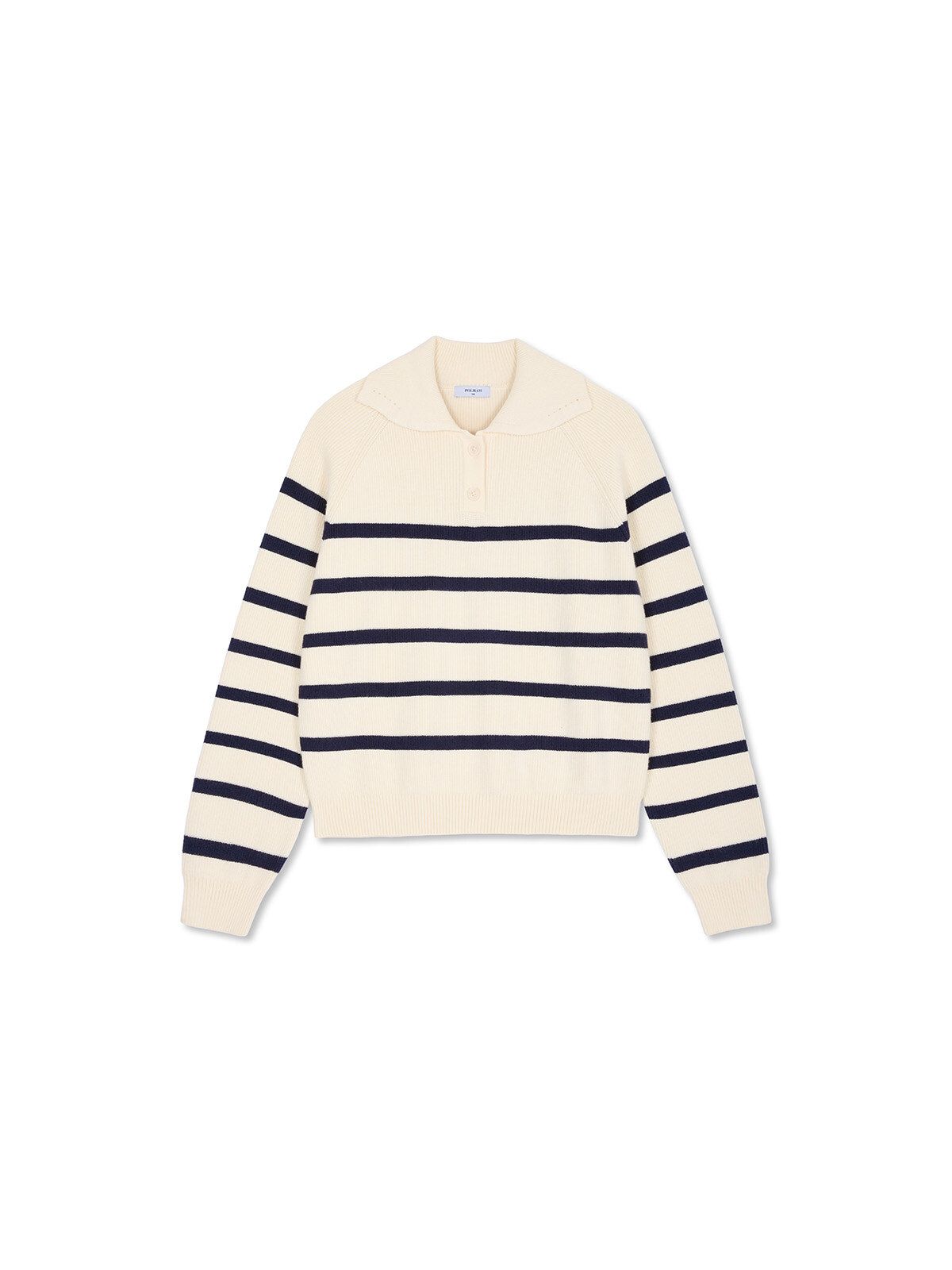 폴햄키즈(POLHAM KIDS) 여아 카라 스트라이프 풀오버_PKG4ER2040