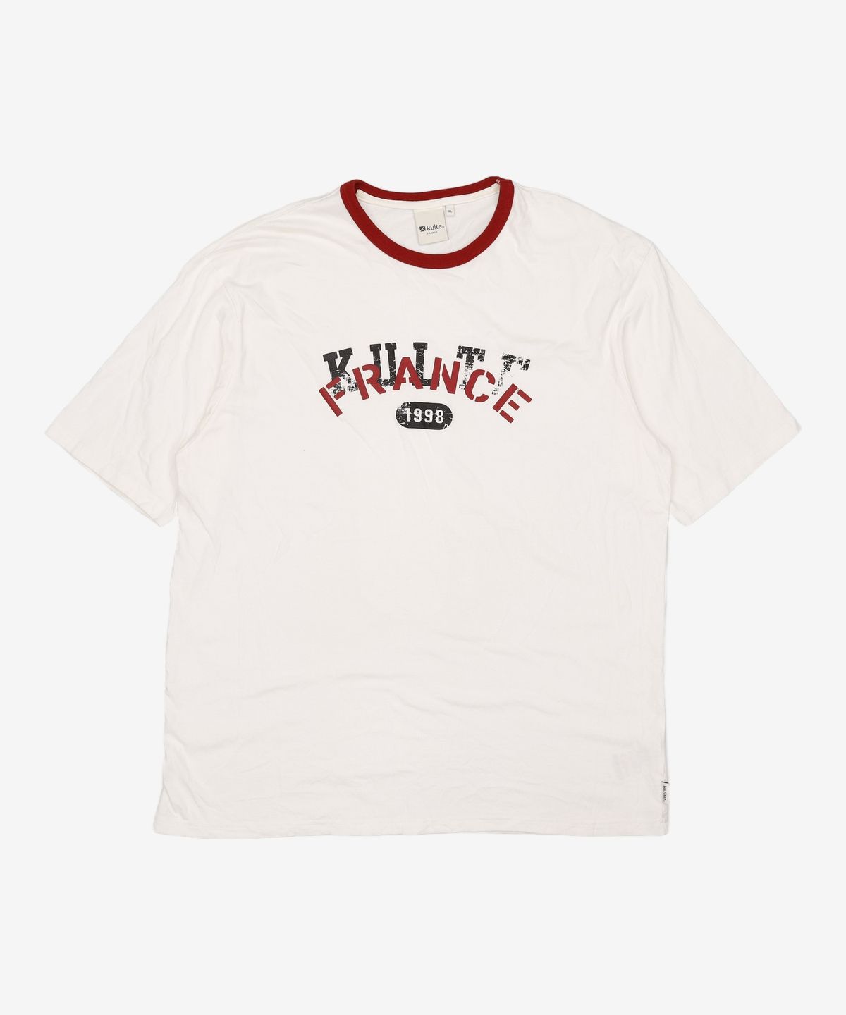 쿨트(KULTE) STAMP RINGER T-SHIRT WHITE XL