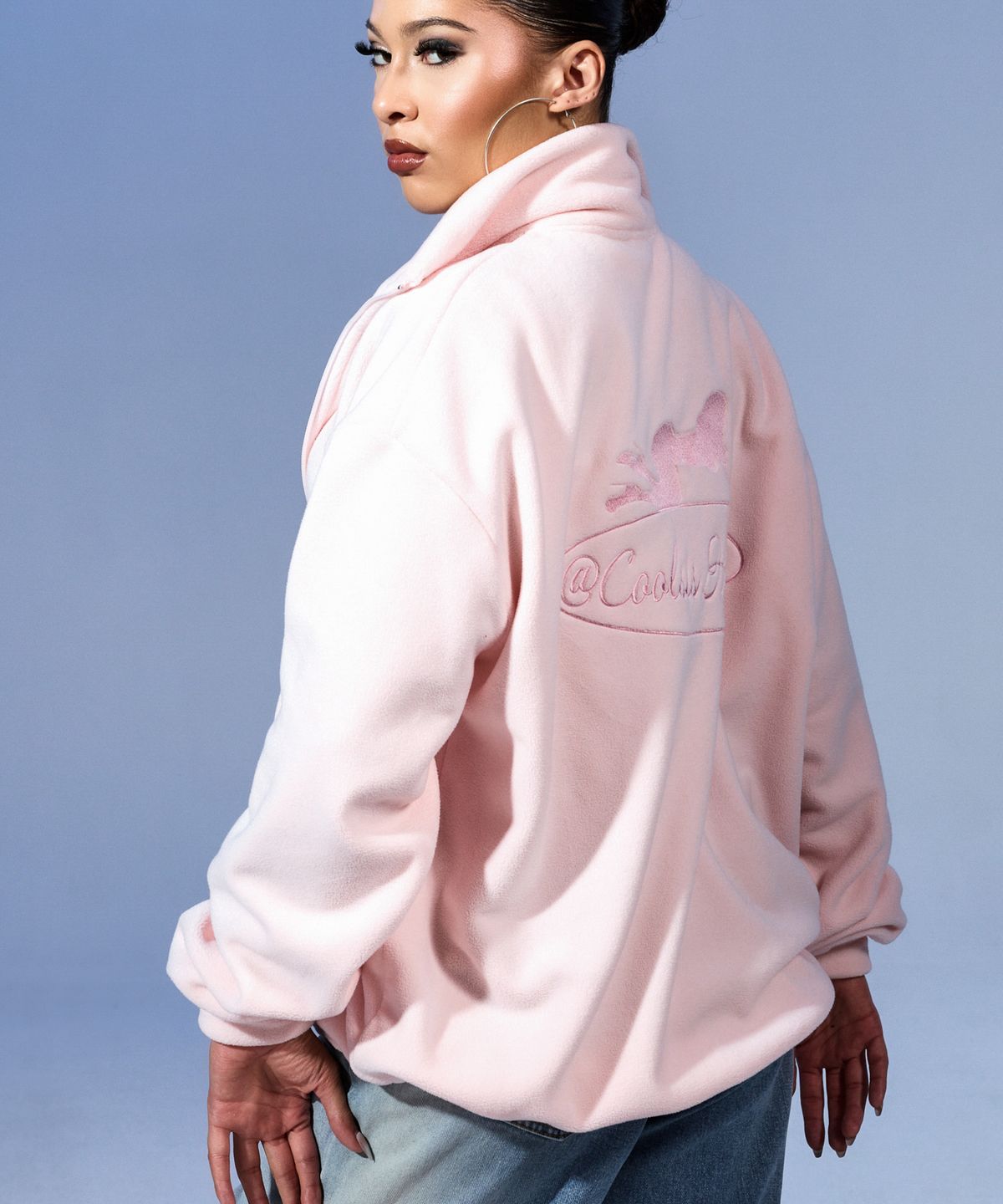 쿨시스(COOLSIS) CS COOL GIRL FLEECE ZIP-UP-032 (PINK)