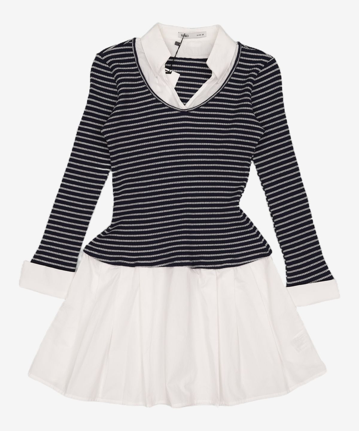 미쏘(MIXXO) 셔츠 레이어드 원피스_MIWOWG319G M