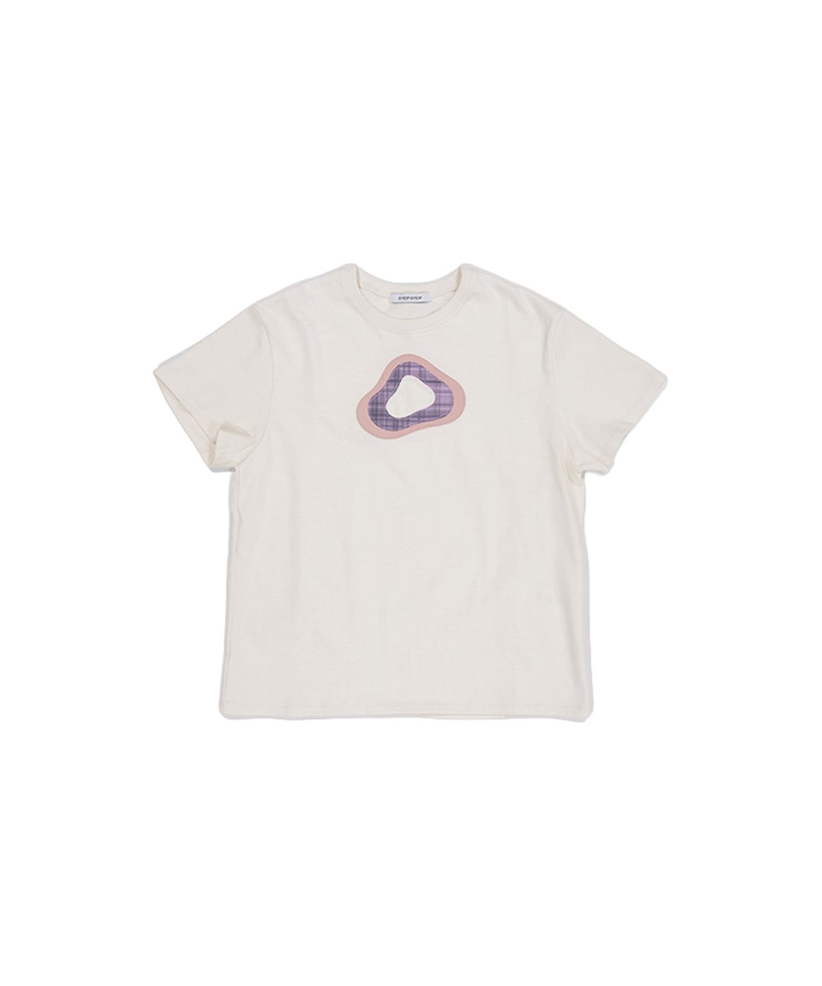 겹겹(GYEOP GYEOP) FABRIC LAYER LOGO T-SHIRT 0 CREAM