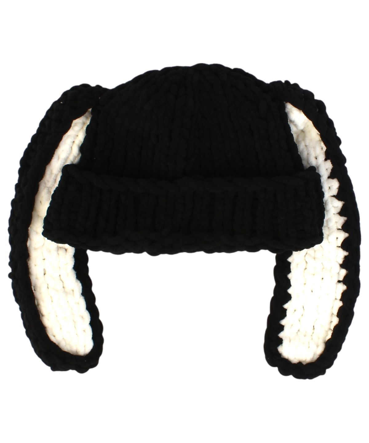 유니버셜 케미스트리(UNIVERSAL CHEMISTRY) Rabbit Black Knit Beanie 고양이비니