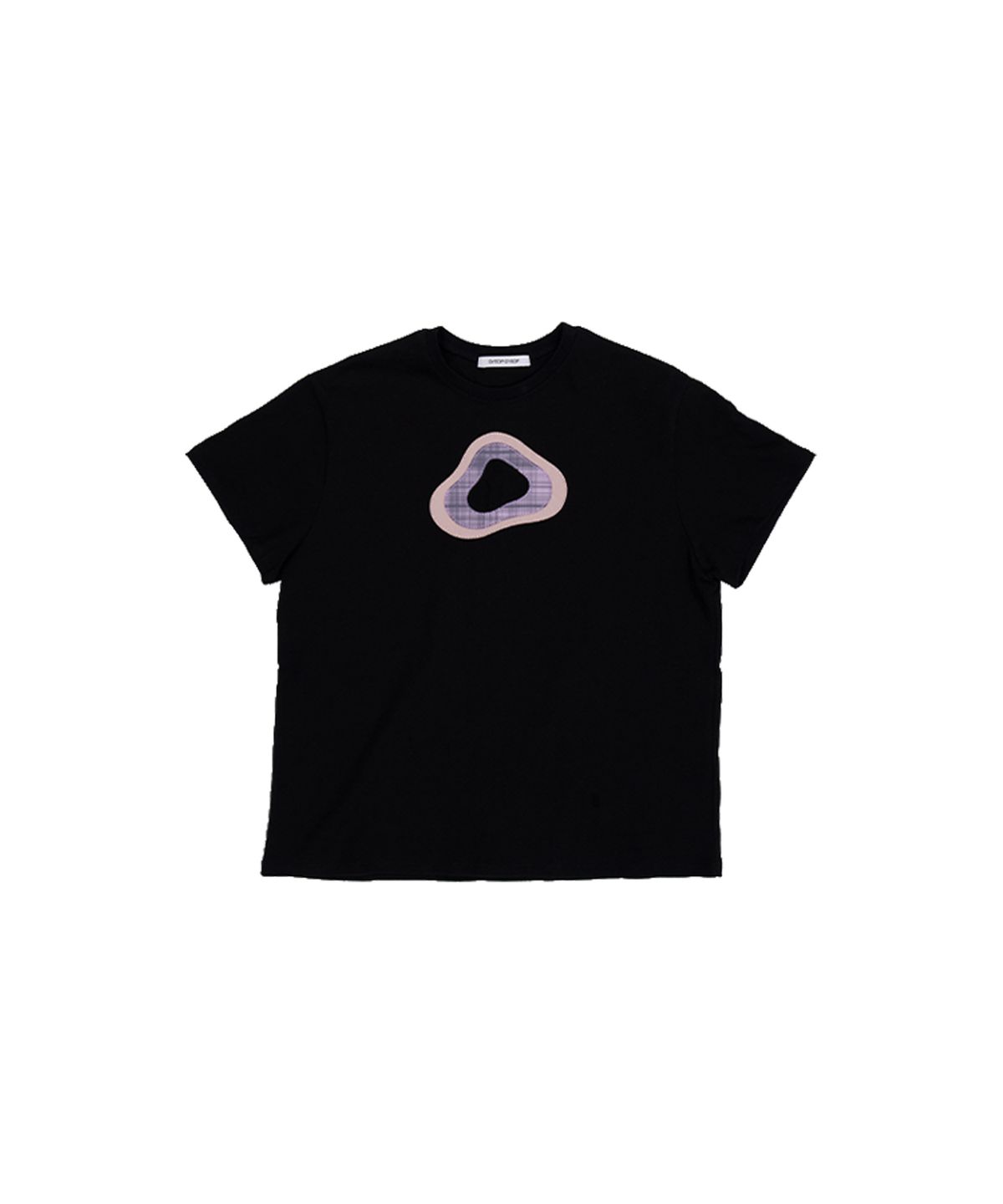 겹겹(GYEOP GYEOP) FABRIC LAYER LOGO T-SHIRT 0 BLACK