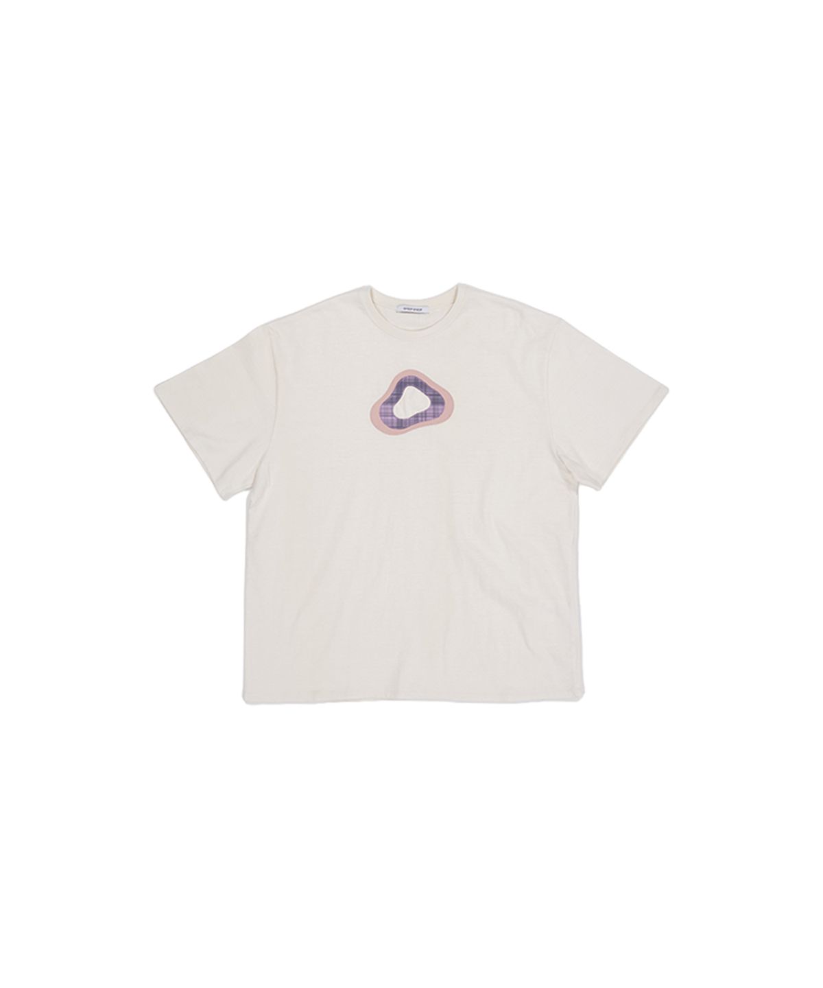 겹겹(GYEOP GYEOP) FABRIC LAYER LOGO T-SHIRT 1 CREAM