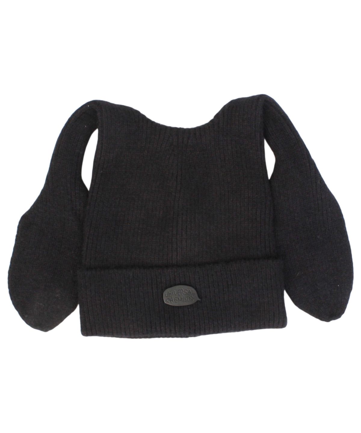 유니버셜 케미스트리(UNIVERSAL CHEMISTRY) Rabbit Short Ear Black Beanie 고양이비니