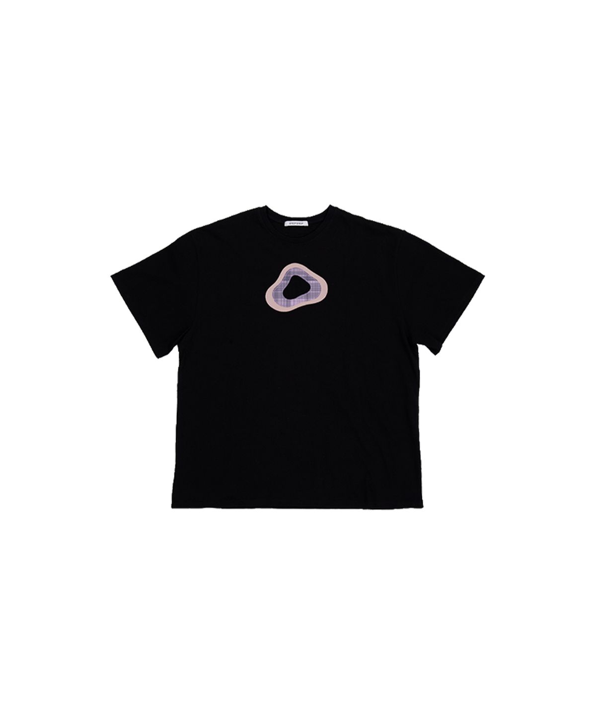 겹겹(GYEOP GYEOP) FABRIC LAYER LOGO T-SHIRT 1 BLACK