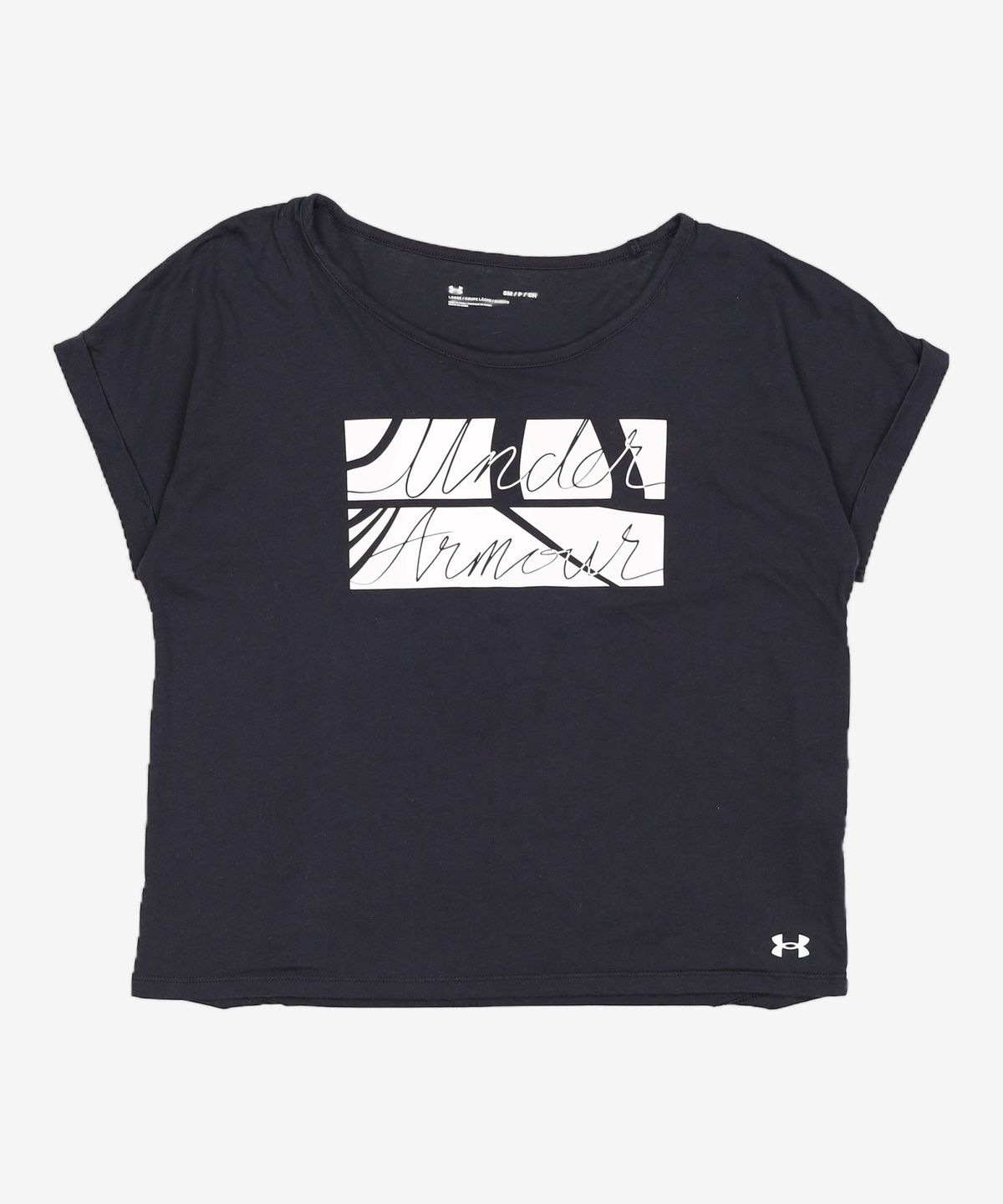 언더아머(UNDERARMOUR) 여성 라이브 스크립트 패션 반팔티 1363494-001 S