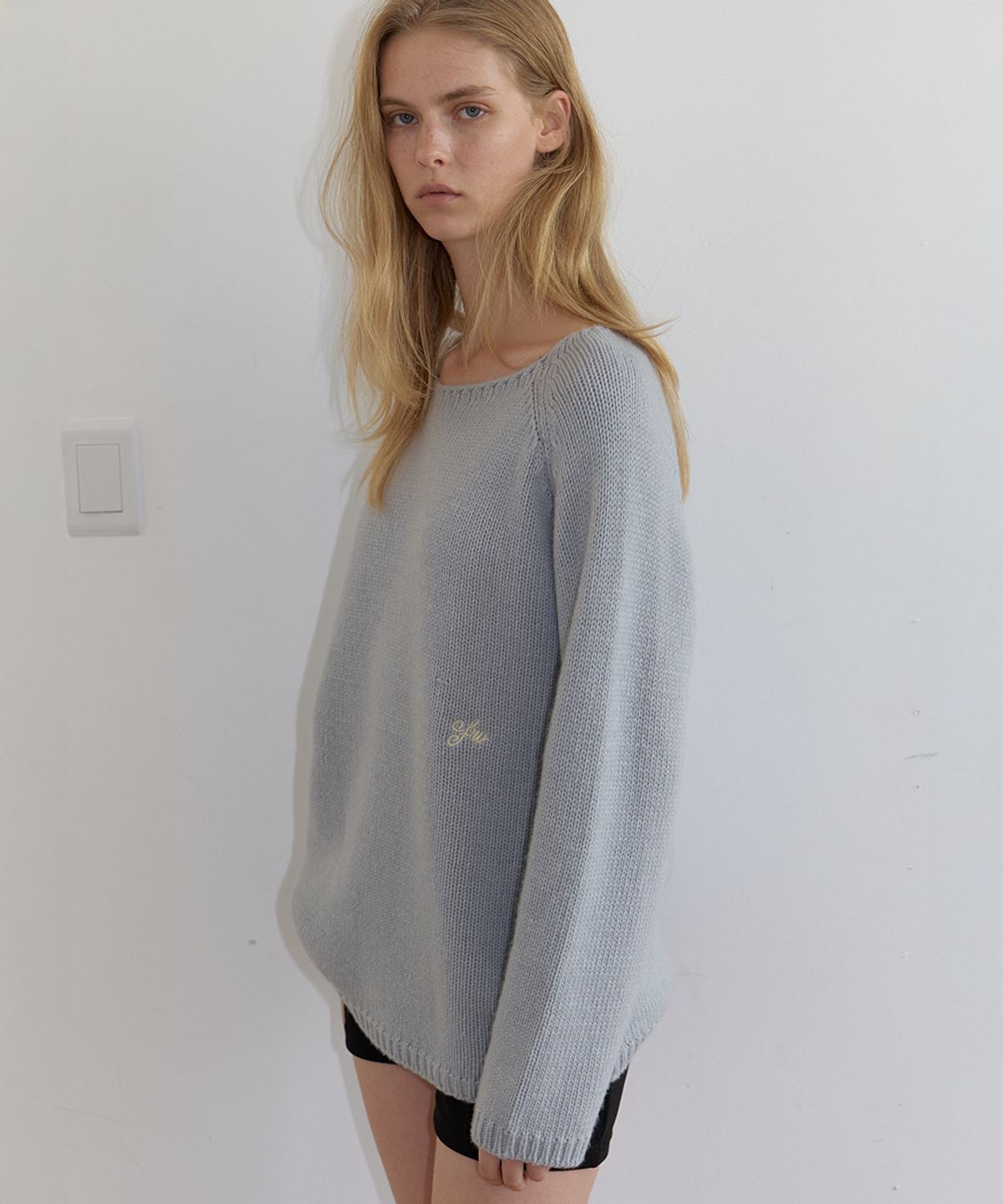 프리버07(FRIVER07) Raglan long sleeve knit [FRFA06NT09]_Sky blue