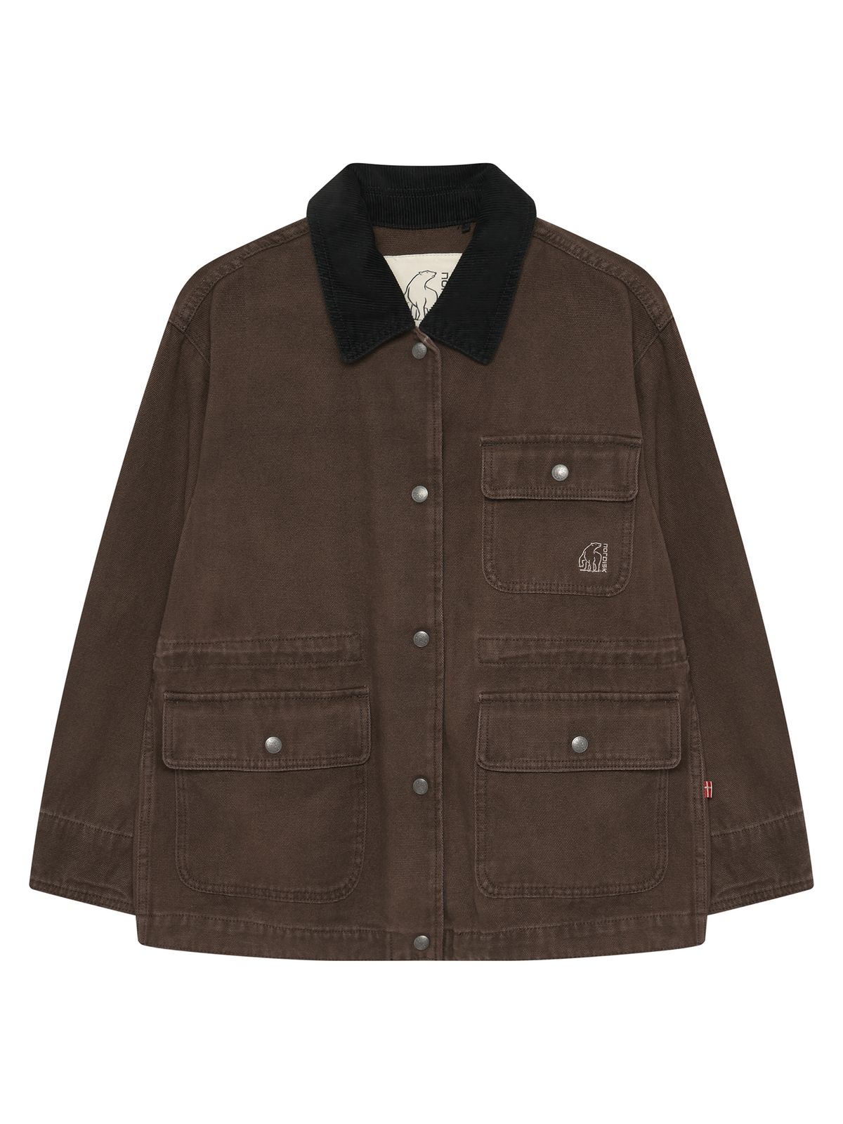 노르디스크(NORDISK) 데님 워크 자켓 - W_Dark Brown