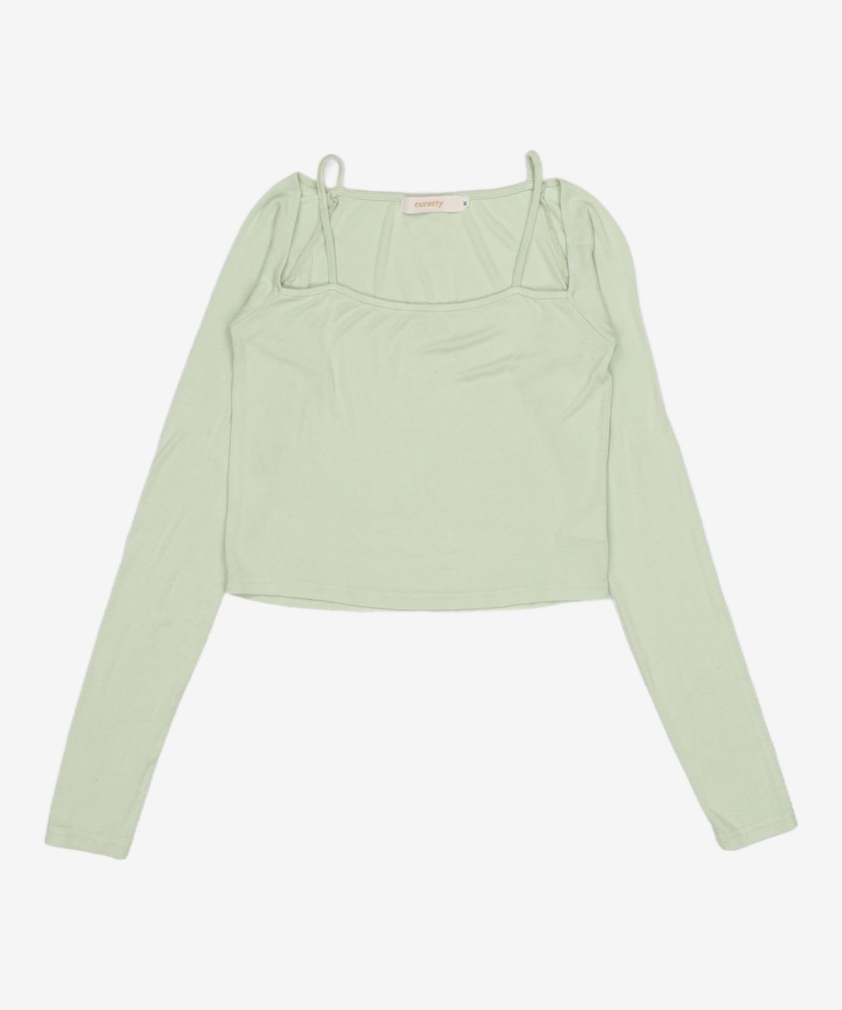 큐리티(CURETTY) C STRING LAYERED T-SHIRT_EMERALD M