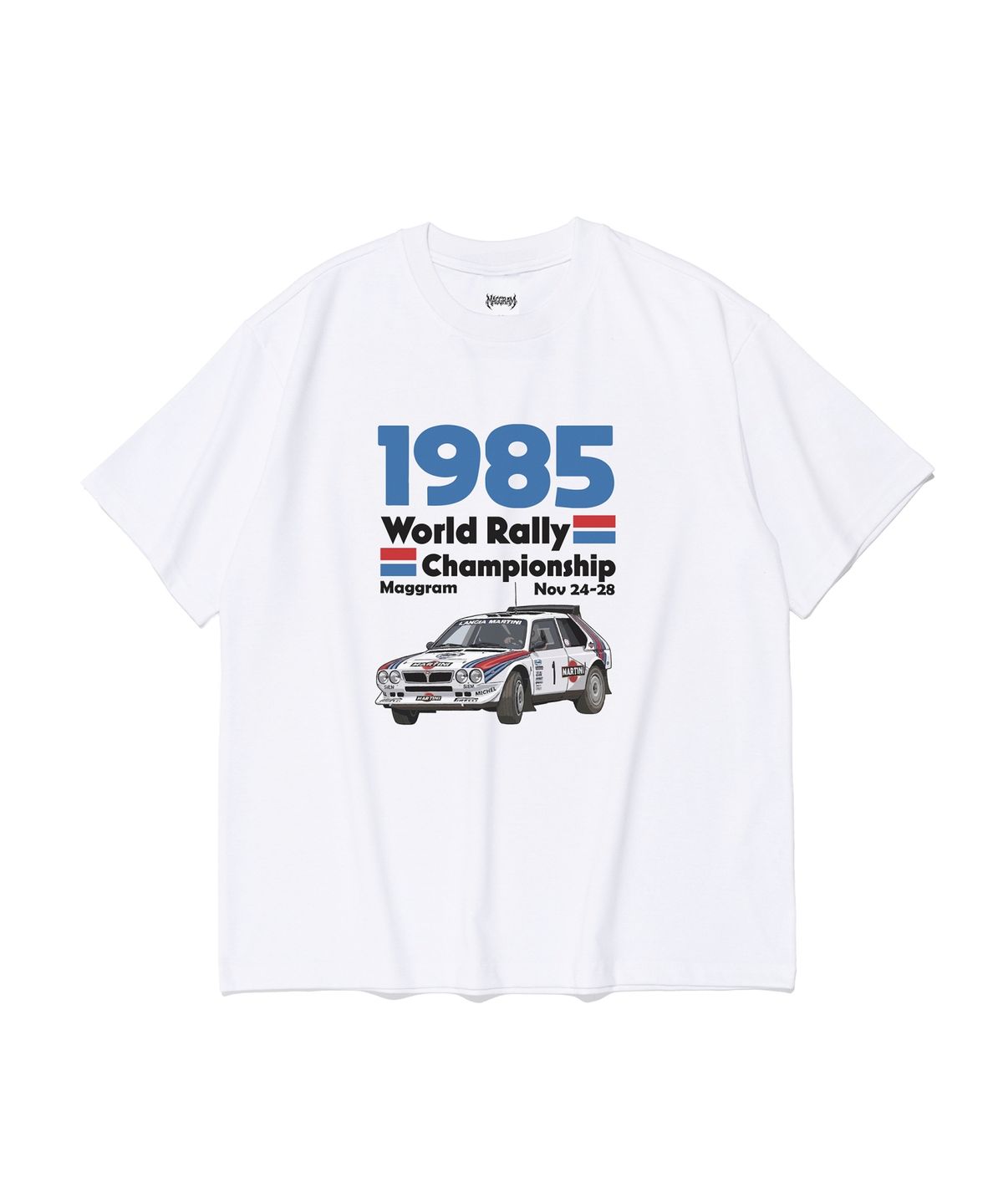 엠에이지그램(MAGGRAM) (박스티) 1985 챔피언쉽 그래픽 반팔티셔츠 (화이트)