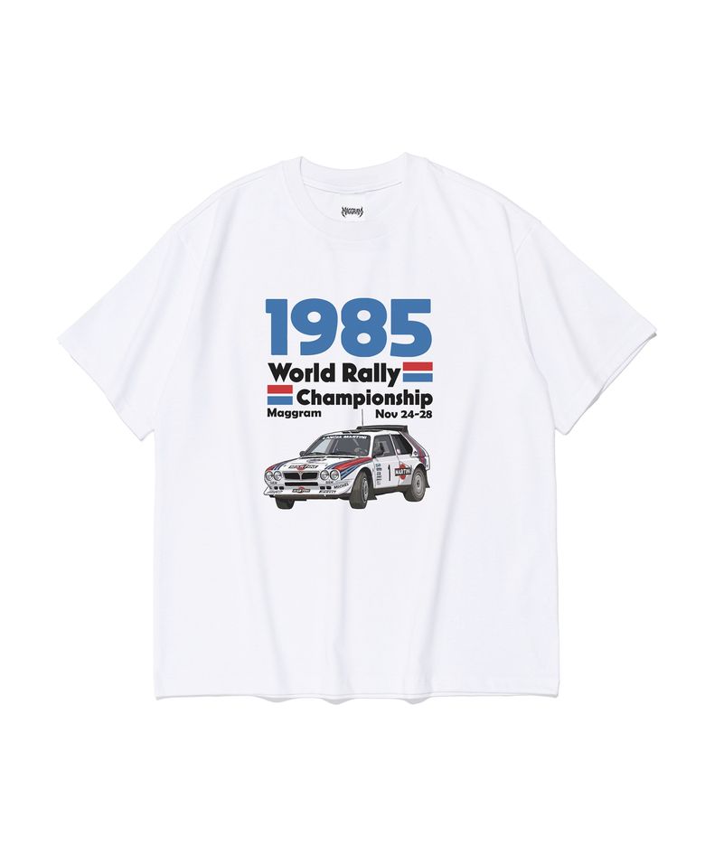 (박스티) 1985 챔피언쉽 그래픽 반팔티셔츠 (화이트)