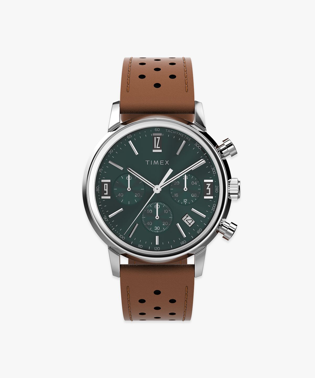 타이맥스(TIMEX) 멀린 크로노그래프 타키미터 남자가죽시계 40mm