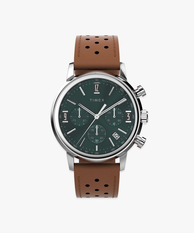 멀린 크로노그래프 타키미터 남자가죽시계 40mm