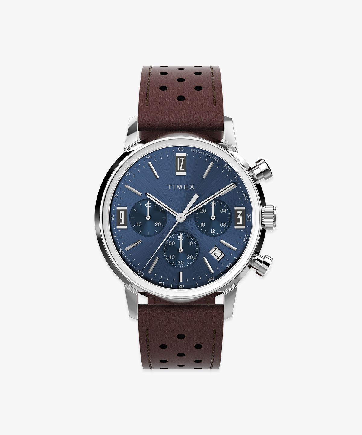 타이맥스(TIMEX) 멀린 크로노그래프 타키미터 남자가죽시계 40mm