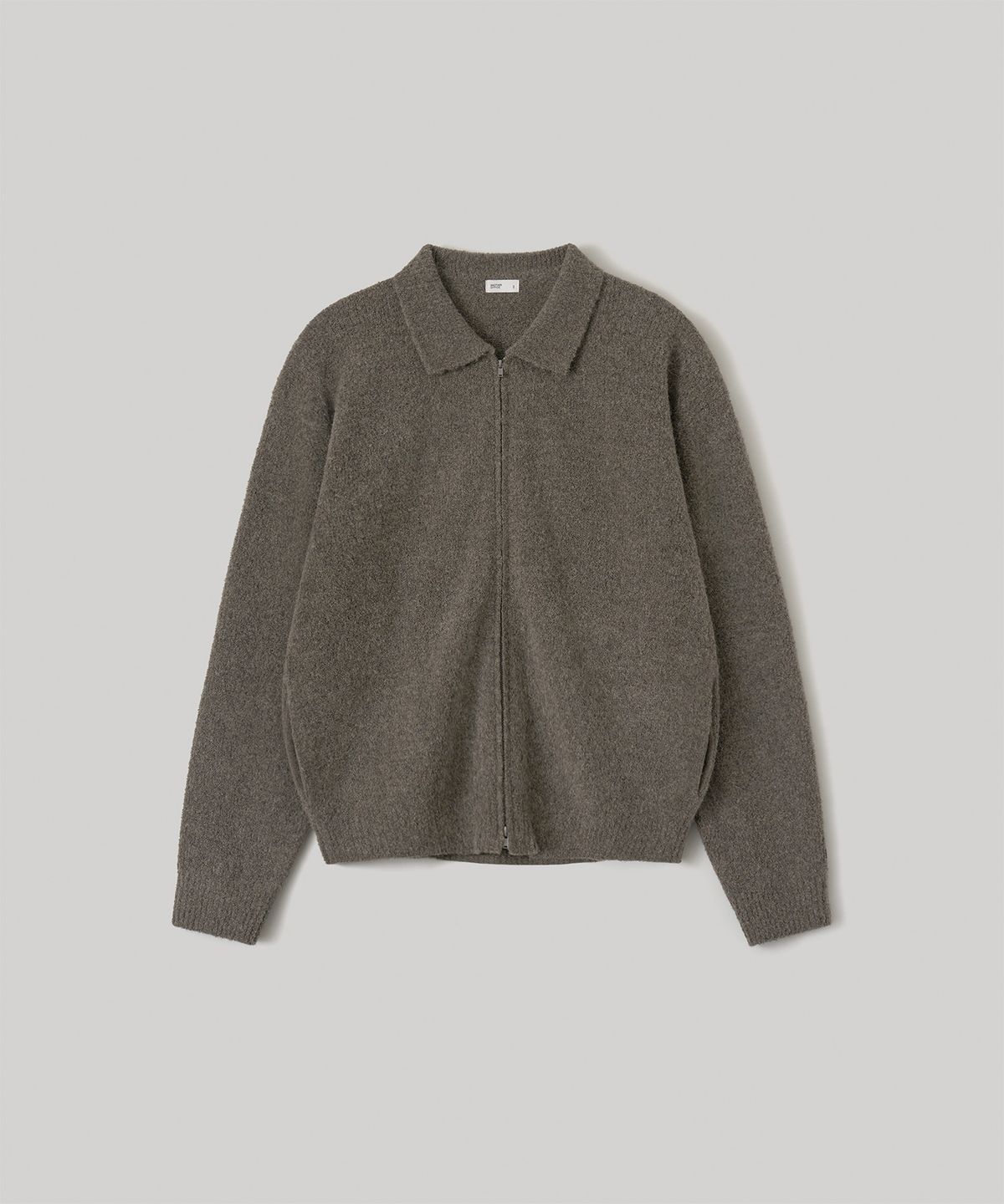 어나더 오피스(ANOTHER OFFICE) Boucle Knit Blouson (Soil)