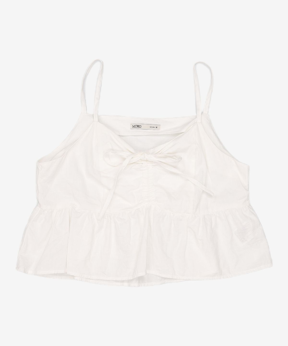 미쏘(MIXXO) 브이넥 셔링 나시 블라우스_MIWBND801G M