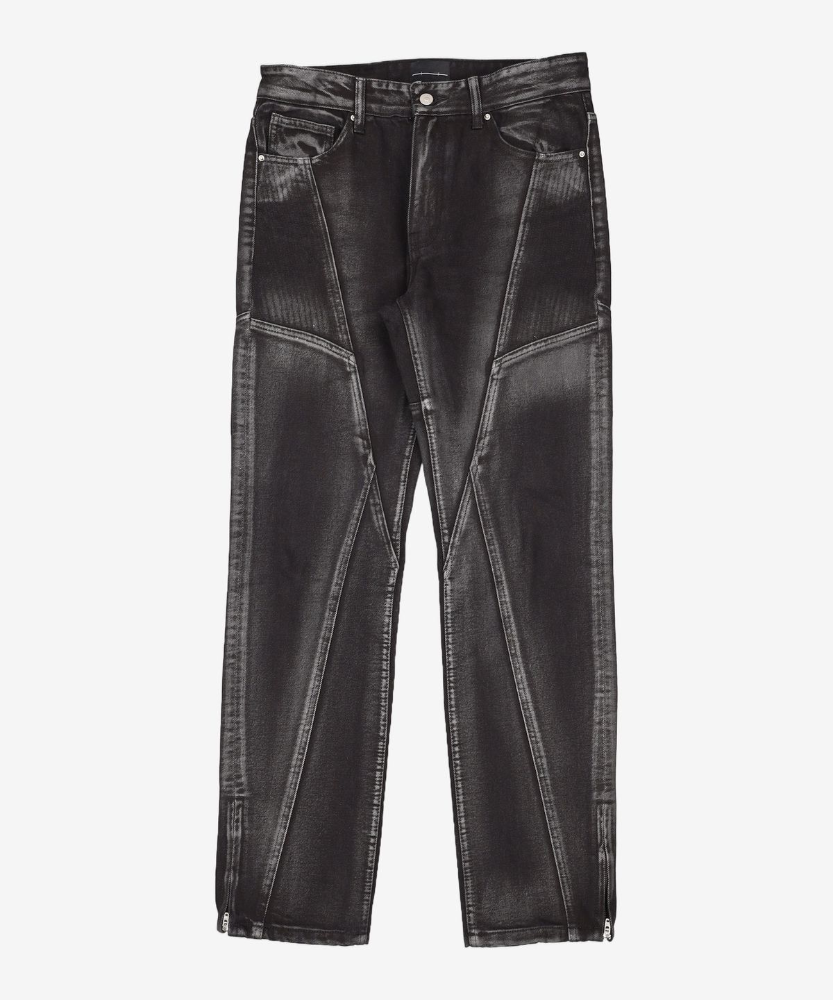 메종미네드(MAISON MINED) CURVE LEAD DENIM PANTS BLACK 48