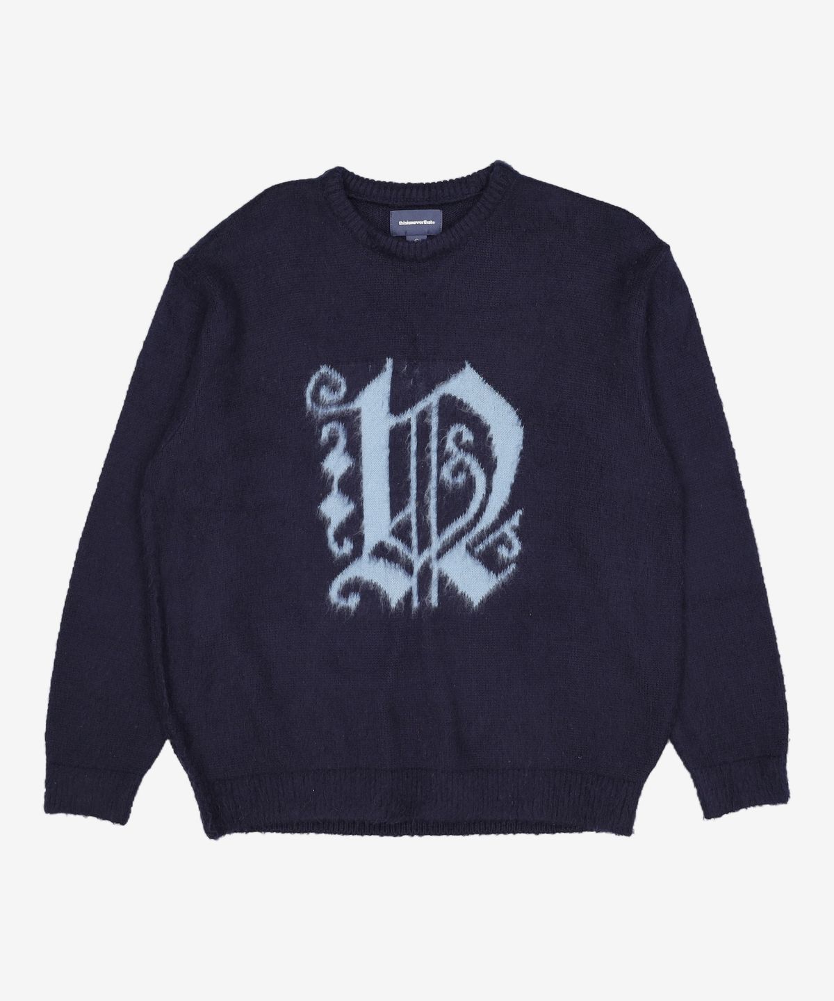 디스이즈네버댓(THISISNEVERTHAT) (FW21) Fortuna N-Logo Sweater Navy L