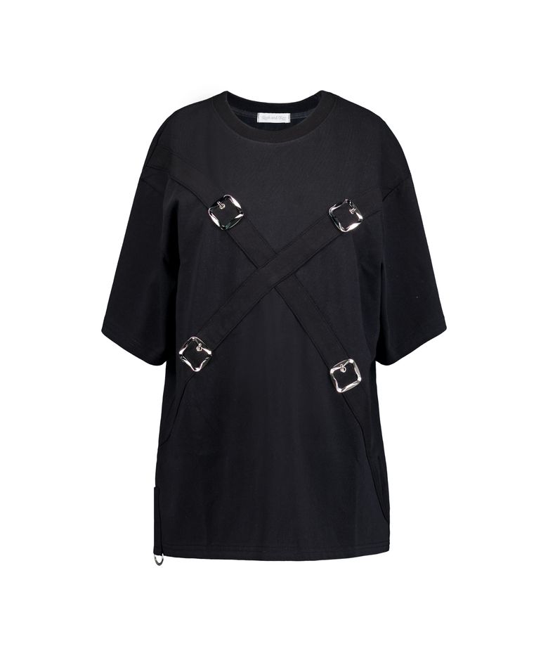 Belted Oversized T-Shirt (Black)