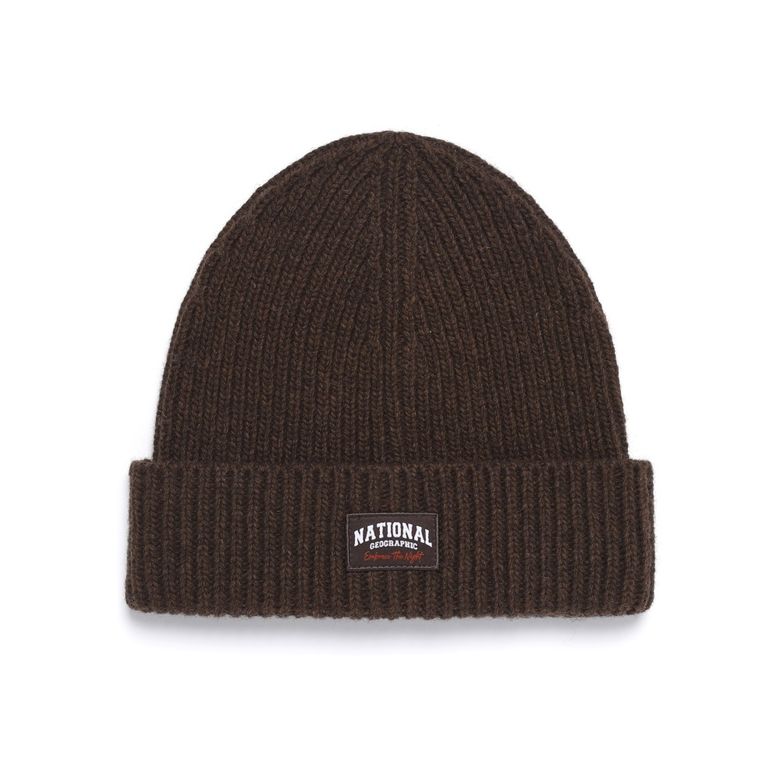 K264KHA040 와펜 울 비니 BROWN