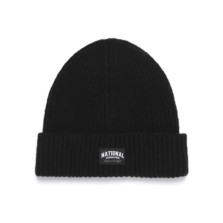 K264KHA040 와펜 울 비니 BLACK