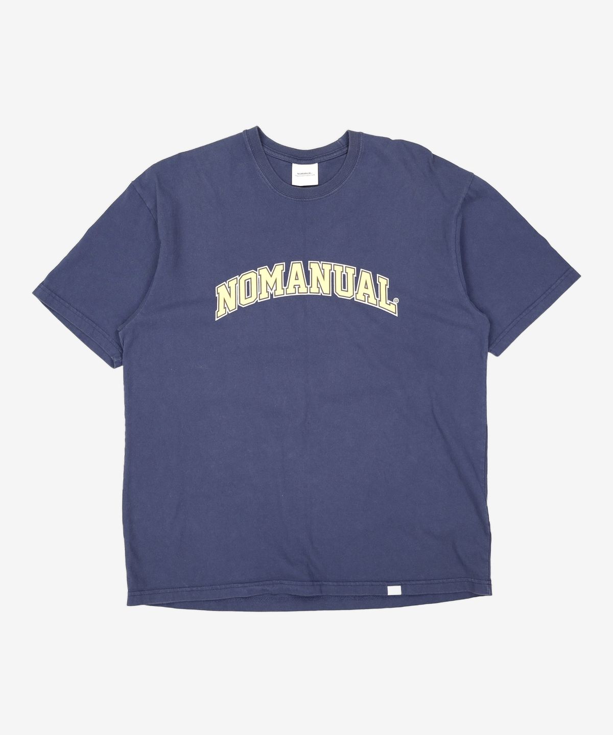노매뉴얼(NOMANUAL) 3T ARCH LOGO T-SHIRT - DARK NAVY L