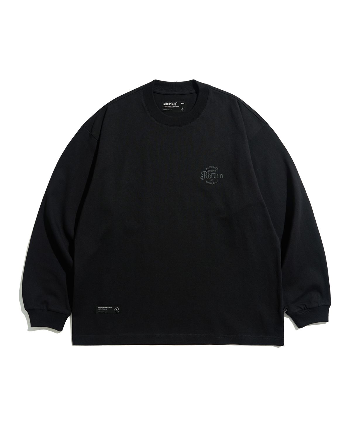 미드업데이트(MIDUPDATE) Vintage Return Graphic Long Sleeve_BLK