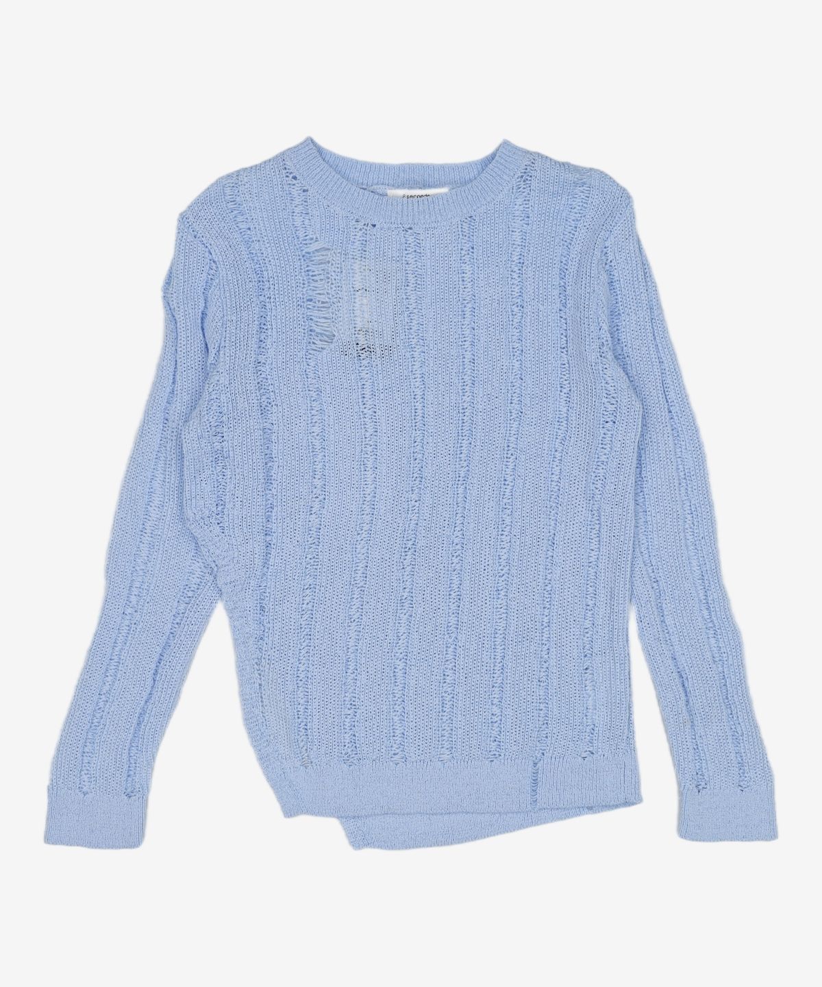 에잇세컨즈(8SECONDS) Sheer Longsleeve Knit  Sky blue (153551MQ1Q) M