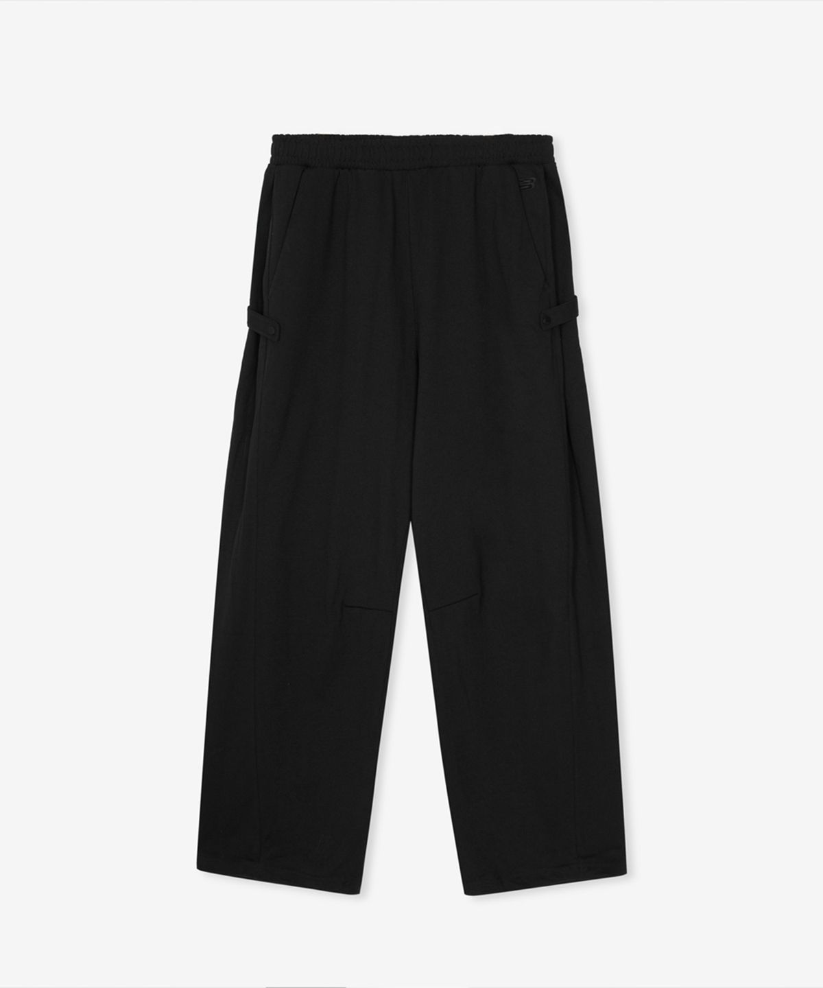 뉴발란스(NEW BALANCE) NBMLG31803 / UNI 에센셜 헤리티지 경량 사이드스냅 오버와이드 팬츠 (BLACK)