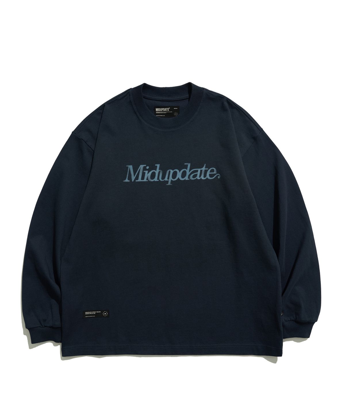 미드업데이트(MIDUPDATE) Core Front-Logo Relaxed L/S_BL