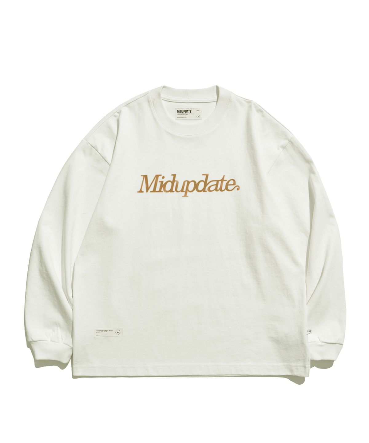 미드업데이트(MIDUPDATE) Core Front-Logo Relaxed L/S_WH