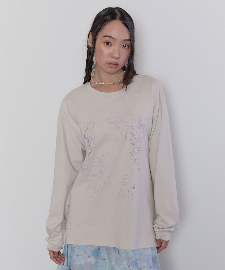 Pixel Fade Hotfix Top [Beige]