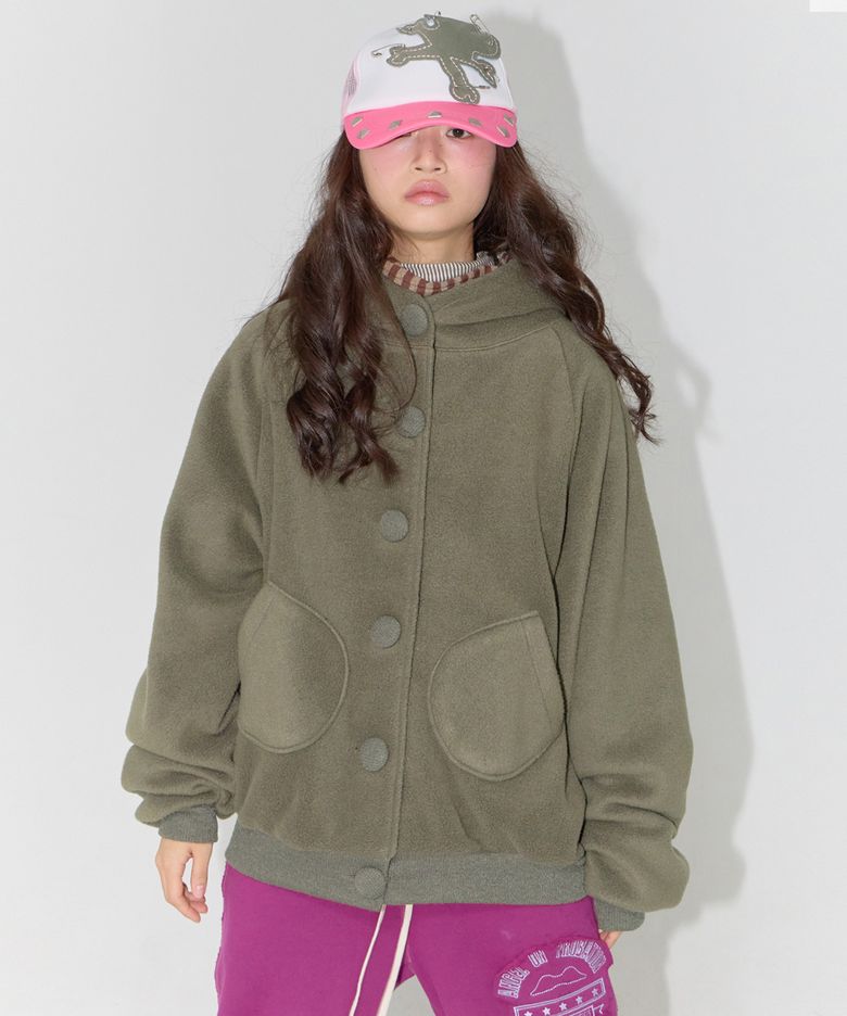 [3rd] Fleece Cloud Jacket Khaki
