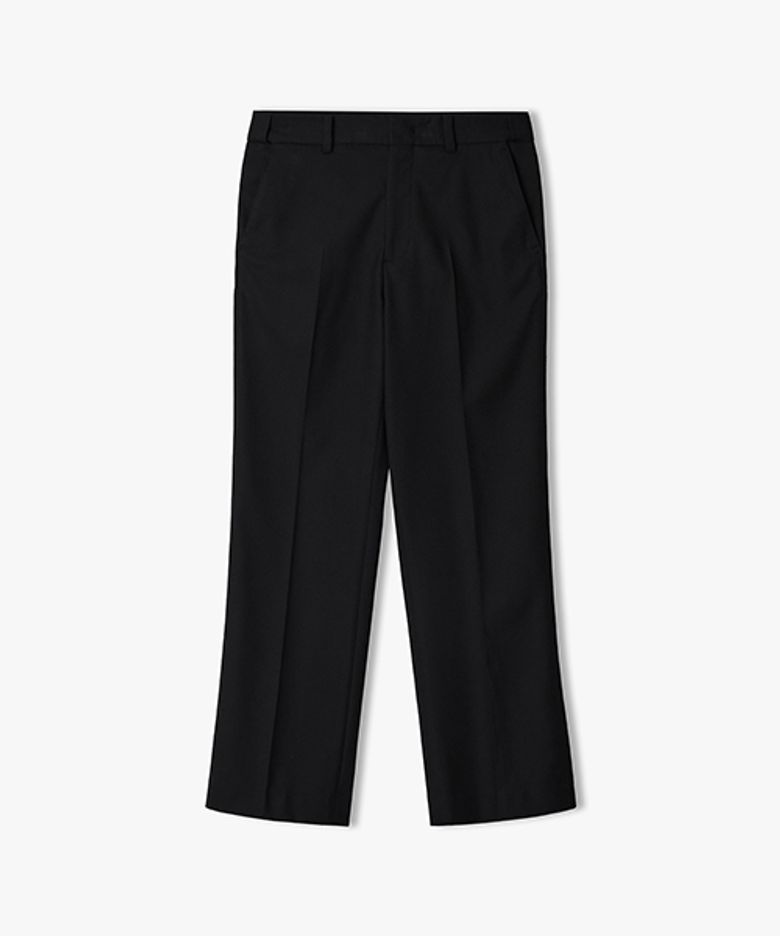 [이준호 PICK] [26FW] LMW23823 블랙 세미와이드핏 히든밴딩 팬츠
