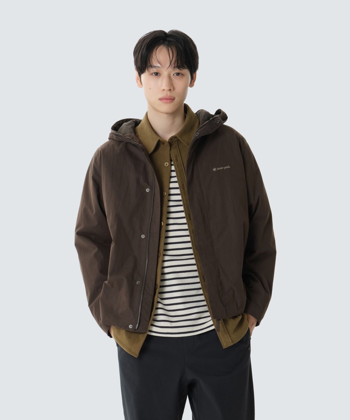 스노우피크 어패럴(SNOWPEAK APPAREL) 클랜드 후드 자켓 (S26FMDJK92) Choco Brown