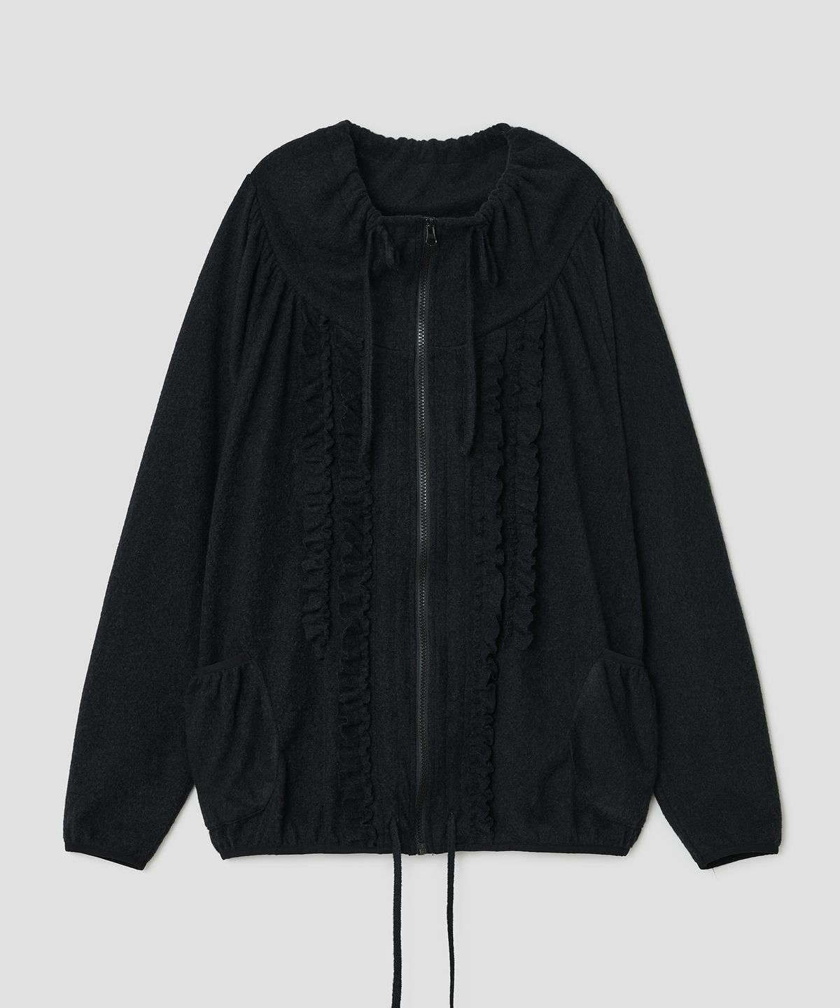 타입서비스(TYPESERVICE) Vintage Zip Pocket Top [Black]