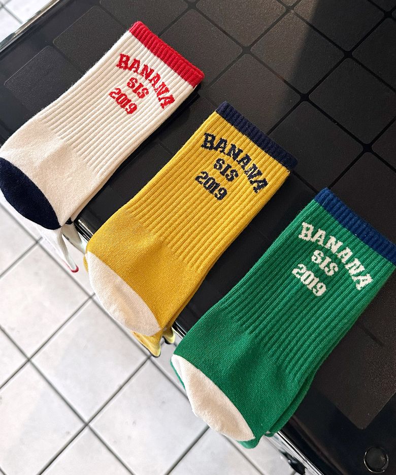 비기닝 레터링 삭스 3color